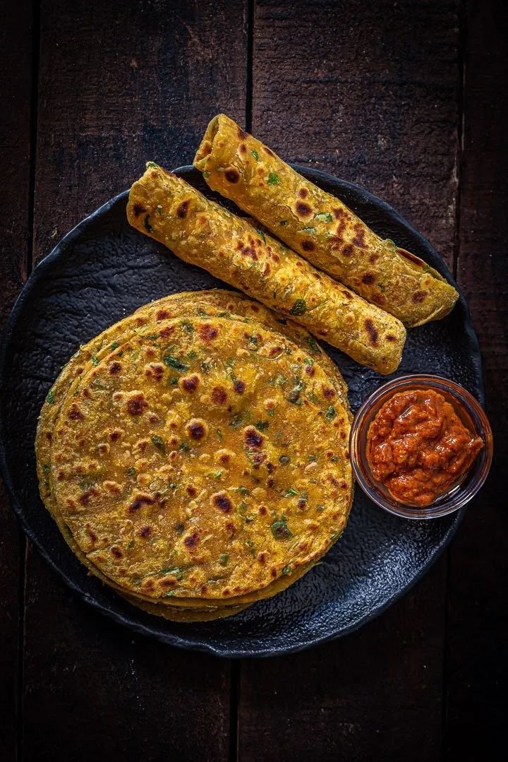 Thepla made with G-Malkin Flour